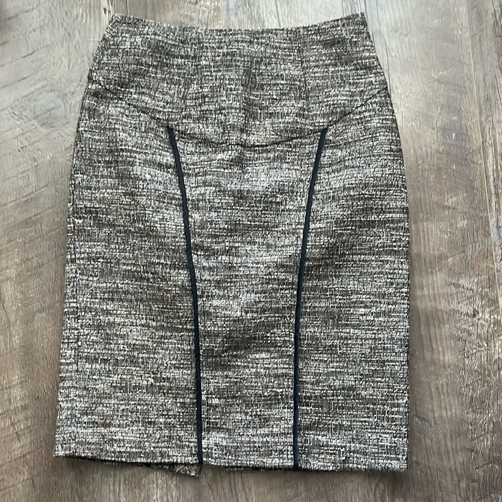 Cynthia Steffe tweed brown skirt 4